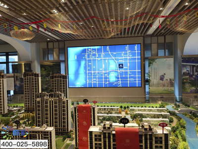 55寸3X3液晶拼接屏——无锡某房地产售楼处展厅项目