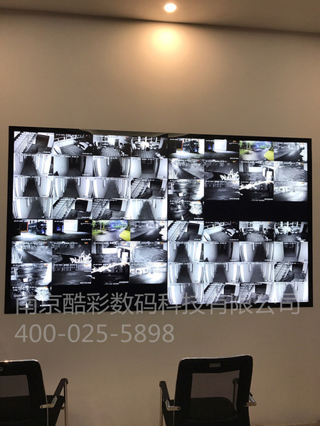 液晶拼接屏——高淳某企业55寸2X2监控拼接屏案例